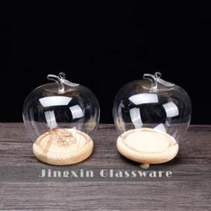 Olma shaklidagi shisha gumbaz asosli