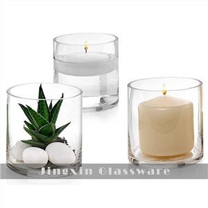 Silindrli shisha sham ushlagichi Shisha sham idishi